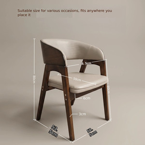Nuova <span class=keywords><strong>Sedia</strong></span> da Pranzo in <span class=keywords><strong>Legno</strong></span> Massello di Quercia/Frassino, Design Moderno con Schienale Leggero, Pelle <span class=keywords><strong>Bianca</strong></span>, Arredamento per Casa <span class=keywords><strong>e</strong></span> Ristorante - Product Image 5
