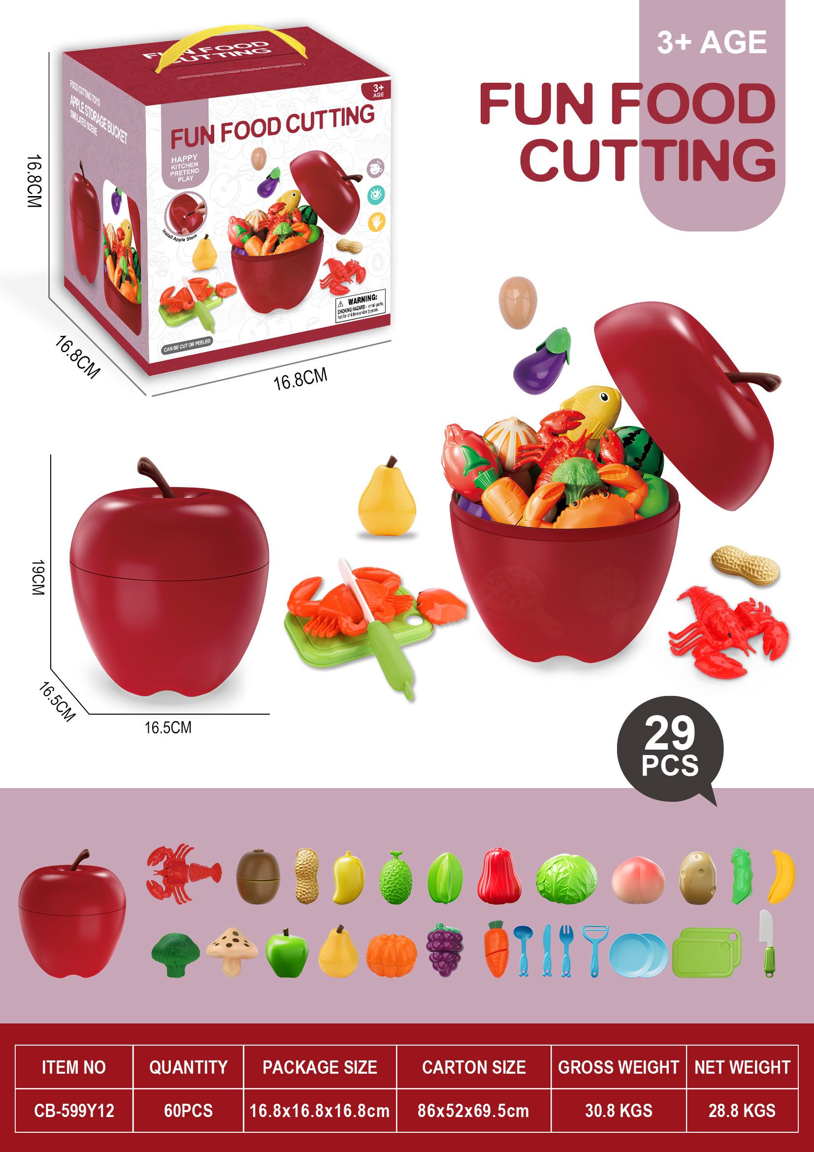 Ensemble de 29 pièces [avec seau en forme de pomme]