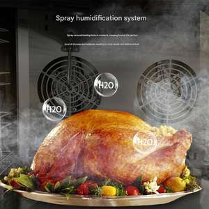 <span class=keywords><strong>Four</strong></span> électrique à circulation d'air chaud à quatre étages <span class=keywords><strong>Four</strong></span> de boulangerie commercial avec fonction de pulvérisation pour une cuisson humide et uniforme - Product Image 2