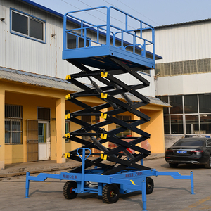 Platform Kerja Udara Portabel <span class=keywords><strong>Scissor</strong></span> Lift Hidrolik 220V 380V untuk Gudang - Product Image 5