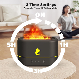 Hxtc88 phòng ngủ đầy màu sắc hương liệu Máy tạo độ ẩm mini nhỏ nhỏ cầm tay bảng 3D lửa ngọn lửa tinh dầu khuếch tán - Product Image 3