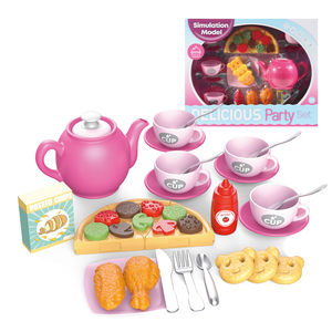 Juego de té de <span class=keywords><strong>la</strong></span> tarde con pizza, pollo frito y <span class=keywords><strong>croquetas</strong></span> de patata para niños, diversión de fiesta de té - Product Image 1