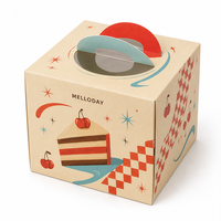Cajas de Pizza de Cartón Kraft Impresas con Lámina Dorada UV Mate Biodegradable Personalizadas para Comida Rápida para Llevar