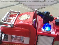 Camion de pompiers à pulvérisation d'eau à un bouton télécommandé 5 canaux R/C moteur de pompiers à pulvérisation d'eau avec lumière