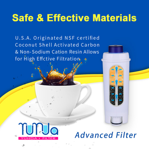 Cartucho de Filtro de Agua de Carbón Activado Premium con Certificación NSF De'Longhi DLS002 SER3017 551329811 EC800 ESAM para Cafetera - Product Image 3