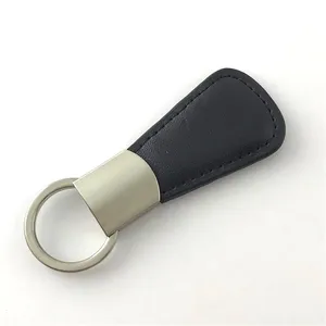 OEM डिजाइन गर्म बिक्री उभरा होता चमड़े चाबी का गुच्छा शुद्ध चमड़े चाबी की अंगूठी