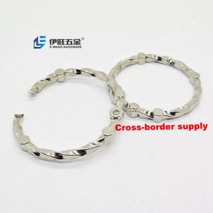 YIWANG DIY Crochets de rideau de douche pour salle de bain, anneaux à ressort pour ouverture de sac - Product Image 1