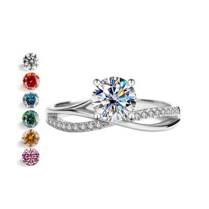 Женское кольцо с бриллиантами - Product Image 1