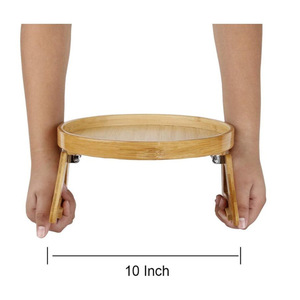 Divano in bambù bracciolo vassoio tavolo divano bevanda Snack <span class=keywords><strong>Clip</strong></span> sul tavolino divano vassoio per bracciolo divano portabicchieri vassoio - Product Image 2