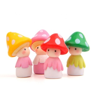 4 Pcs DIY Fairy Garden Cute Mini Animal Plant <strong>Mushroom</strong> Figurines Resin Accessories <strong>for</strong> Home <strong>Decorations</strong> - Product Image 1