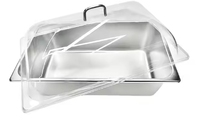 Housse de buffet en dôme transparent avec poignée, parfaite pour les batteries de cuisine, housse de présentation des aliments en plastique