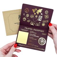 Impression de logo personnalisé, impression couleur intégrale, livret de format passeport, livret personnalisé, couverture souple, impression de livrets de passeport