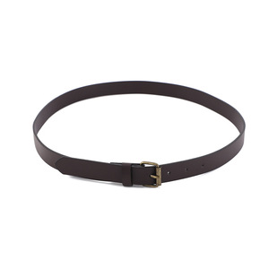 Cinturón de Cuero Genuino Color Café con Hebilla Rectangular de Cobre, Duradero para Uso Casual - Product Image 5