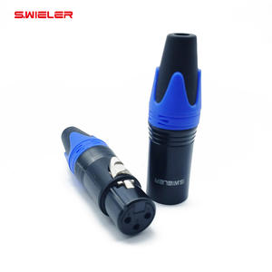 Audio XLR 3 Pin Perempuan Mic Plug Konektor Audio Plug Kabel Konektor Nikel Berlapis OFC Plug DMX Cannon-<span class=keywords><strong>M</strong></span> Konektor Mikrofon - Product Image 2