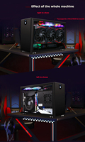 Boîtier d'ordinateur complet en aluminium Mini-ITX Mid Tower de haute qualité pour le type de support de jeu de bureau Stock instantané