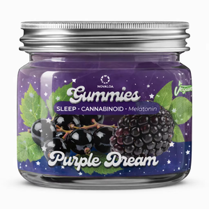 Gomitas para Dormir Novaloa Hemp Zero 30 Unidades - Melatonina, Raíz de Valeriana, Sabor Frambuesa - Product Image 1