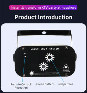<span class=keywords><strong>Mini</strong></span> Proyector de Haz Disco de 2 Ojos YSH, 48 Patrones, Luz Láser Blanca Cálida/Blanca, Focos para Escenario, Discoteca, KTV, DJ - Product Image 5