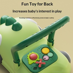 Nuevo Andador Multifuncional de Plástico Ligero con Diseño de Dinosaurio para Bebés de 1 a 3 Años, Juguete para Interiores - Product Image 3