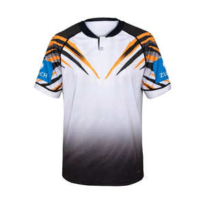 Vêtements de sport respirants de haute qualité pour hommes, taille plus, manches courtes, pour le rugby, séchage rapide - Product Image 2