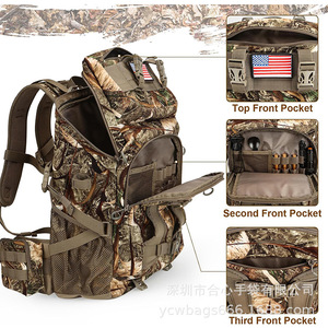 Sac à dos tactique de mode pour voyages en plein air, sac de rangement camouflage, matériau Oxford imperméable, doublure en polyester, capacité de 21 L - Product Image 4