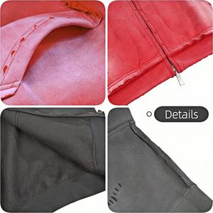 Sweat à capuche pull surdimensionné pour hommes en coton vierge vieilli personnalisé de vente en ligne avec fermeture à glissière sweat à capuche lavé à l'acide pour hommes - Product Image 5