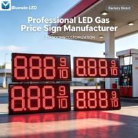 Afficheur de prix de carburant LED 24 pouces pour station-service, à changement manuel extérieur