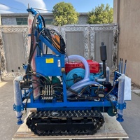 Vente chaude EB200 Chenille Caterpillar Portable Hydraulique 100m 150m 200m Eau Bolehole Bien Forage Rig Machine