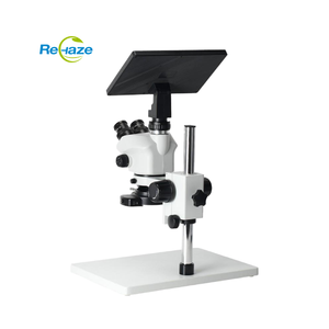Microscope stéréoscopique binoculaire REHAZE SZM-7045SM avec éclairage LED, base large, <span class=keywords><strong>zoom</strong></span> continu, garantie 1 an - Vente en gros fabricant - Product Image 1