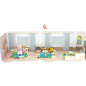 Ensemble de mobilier scolaire Montessori Eibele Free Design, <span class=keywords><strong>table</strong></span> en bois pour enfants pour garderie, crèche, salle de classe, aménagement intérieur - Product Image 6