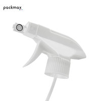 Pulverizador de gatillo cuadrado de plástico de 28 mm con boquilla a prueba de derrames para botellas de productos químicos de uso doméstico