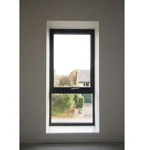 Smart Automatic Double Tempered Glass Aluminum Tilt And Turn Window With Adjustable Louvers