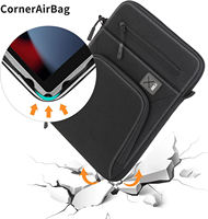 Housse de tablette personnalisée avec logo, imperméable, antichoc, protectrice, 12,9 13 pouces, sac bandoulière avec sangle d'épaule pour iPad