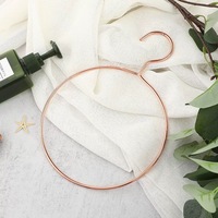 High Quality Luxury Rose Gold Square Scarf Hanger Round Metal Gold Hijab Hangers Tie Storage Rack