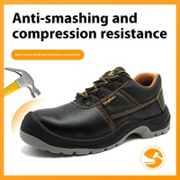 Chaussures de Sécurité Industrielles Basses pour Hommes Hiver, Bottes Imperméables avec Embout en Fer Anti-Choc Résistantes à l'Huile et à l'Eau pour le Travail de Construction