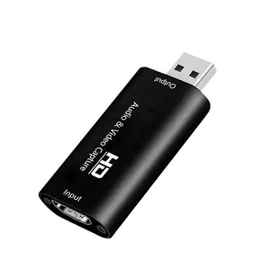 HDMI à USB 2 0 Vidéo 4K Enregistreur Jeu Vidéo Live Streaming Adaptateur HDMI à USB Carte de Capture Vidéo