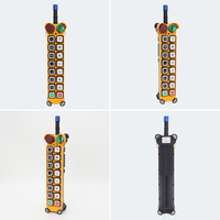 Télécommande radio industrielle longue portée F24-14S, 14 boutons, vitesse unique, contrôleur sans fil pour pont roulant