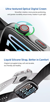 Montre connectée GTS10 AMOLED avec puce SF32LB523, couronne rotative, batterie 360 mAh, étanche 3 ATM, OEM