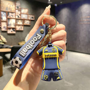 Nouveau <span class=keywords><strong>porte</strong></span>-clés léger en caoutchouc et PVC, anneau pour clés de voiture et pendentif de sac à dos avec impression UV - Product Image 6