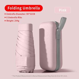 Wholesale 19/21 Inches 5 Folding Mini <b>Umbrella</b> Pocket Print Logo Branded Parasol Rain Custom Capsule <b>Umbrellas</b> - Product Image 6