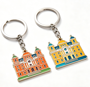 Porte-clés personnalisé en métal avec logo 2D/3D, en alliage de zinc, pendentif souvenir, impression numérique, cadeau, anneau porte-clés - Product Image 3