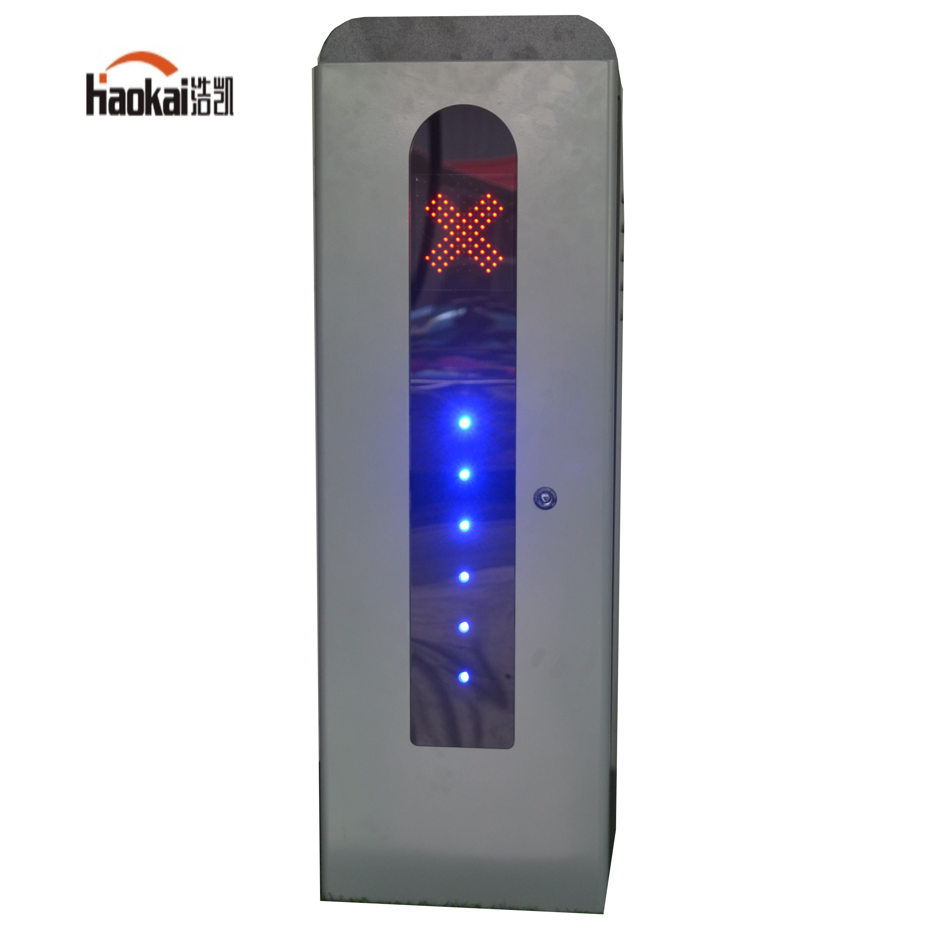 Регулируемая скорость, низкая цена, автоматический двигатель постоянного тока, 6 м, стрела, парковочный барьер, ворота со светодиодом