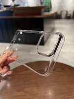 Coques de téléphone portable de luxe antichoc en PC rigide transparent anti-jaunissement pour iPhone 16 Pro Max 15 14 Plus 13 12 11 Pro 6 7 8 SE