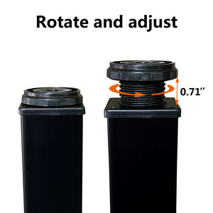 Moderne woonkamer metalen meubelpoten vierkante bureautafel meubelpoten stabiel frame kast bank tafelpoten - Product Image 2