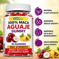 Gummies de Maca et Aguaje en gros OEM/ODM pour l'amélioration des hanches, des fesses et des seins chez la femme – Complément Herbal en Gummies, 30 unités
