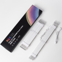 24pin 2*8pin 3*8pin 12+4pin Multi-spesifikasi Pilih Efek Cahaya 360 derajat Kabel Ekstensi PSU RGB untuk PC