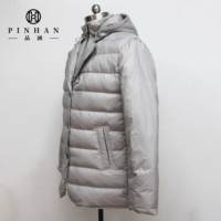 Doudoune Homme Hiver Style Canada en Duvet d'Oie, Manteau Coupe-Vent Respirant avec Capuche Personnalisable et Poches