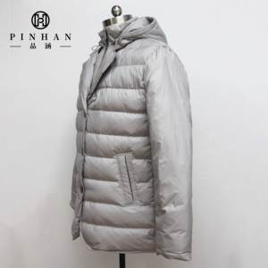 Chaqueta de Plumón Estilo Canadiense, Abrigo de Invierno, Cortavientos, Transpirable, con Capucha Personalizada, Chaqueta Acolchada para Hombre con Bolsillo - Product Image 4