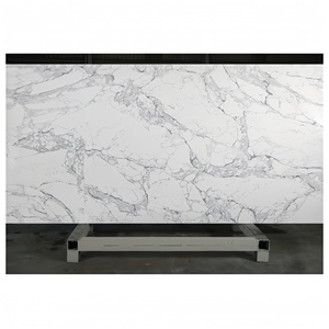 เคาน์เตอร์หินควอทซ์เทียมขนาดใหญ่3200*1600มม. ดีไซน์ทันสมัยเครื่องใช้ในห้องครัวหรือโต๊ะเครื่องแป้งเชิงประกอบ - Product Image 1