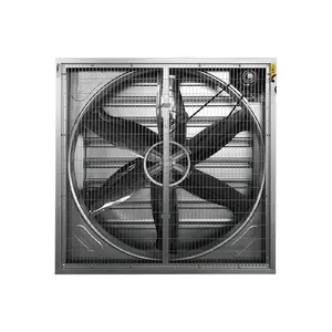 Ventilador de escape de ventana de presión negativa de ventilación de sótano tipo persiana de flujo de aire grande 1220*1220*400 sistema de refrigeración prise