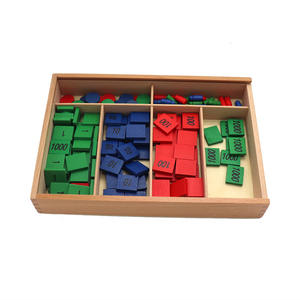 Bambini Montessori Matematica Matematica Decimale Sistema di Materiali Didattici Giocattoli Educativi Per Bambini In Età Prescolare Istruzione Timbro Gioco - Product Image 1